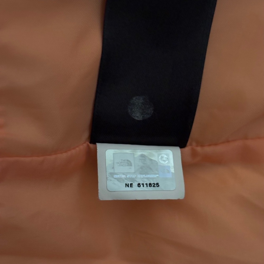 The North Face HyVent Rain Jacket Womens L Grey Orange Mesh Lined Hooded Shell - Picture 11 of 15